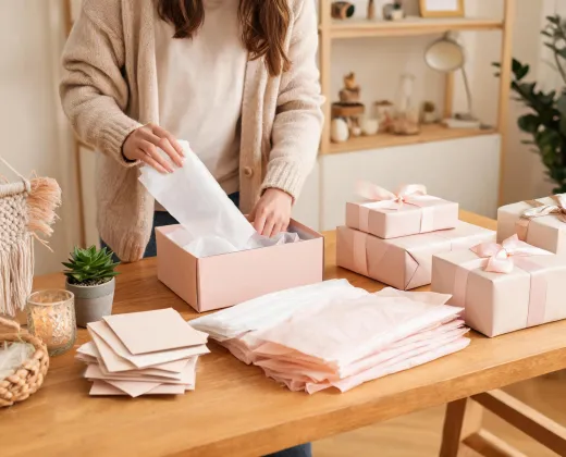 Packaging planner with gift boxes