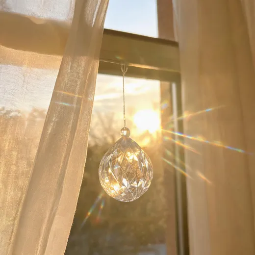 Glass ornament keepsake