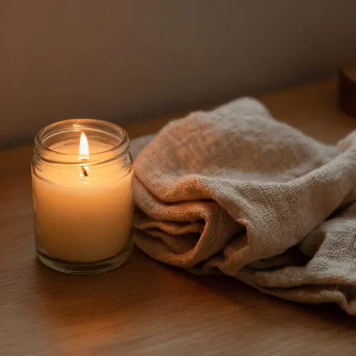 Scented jar candle